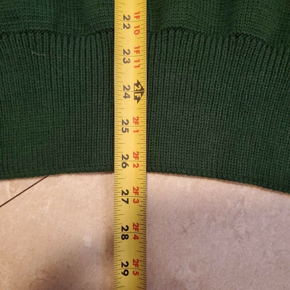 Stuart & Strauss USA Made Green Wool Sweater "M" NEW W TAG - Picture 6 of 9